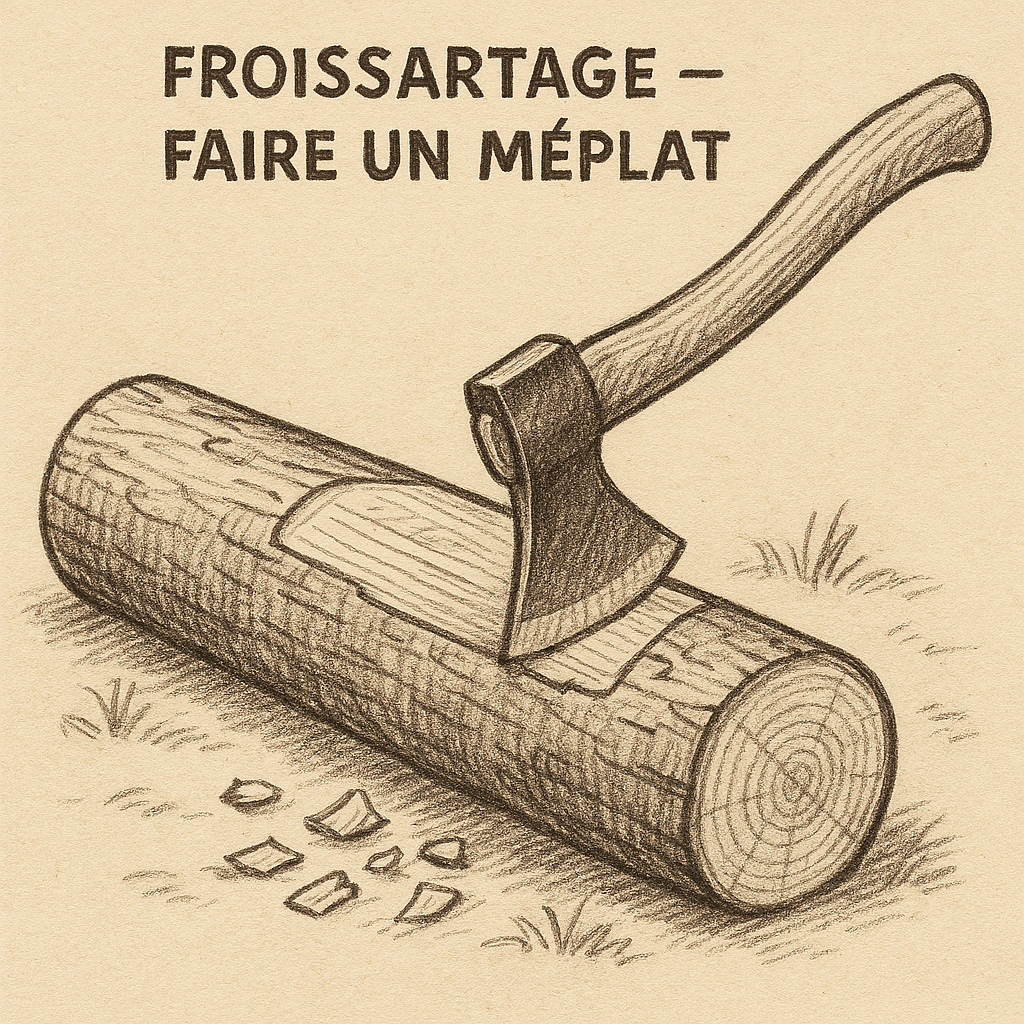 Froissartage – Faire un méplat